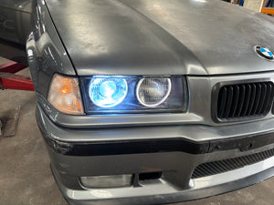 E36 Headlights with Angel Eyes