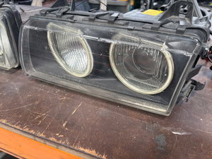 E36 Headlights with Angel Eyes