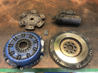 E30 M20 Clutch Set up & Starter